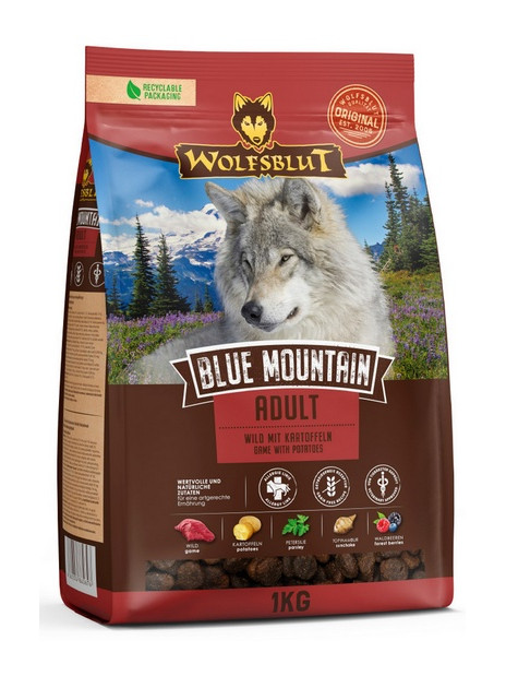 Wolfsblut Dog Blue Mountain Adult - dziczyzna i ziemniaki 1kg