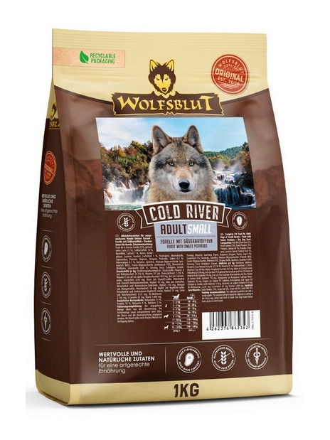 Wolfsblut Dog Cold River Small - pstrąg i bataty 1kg