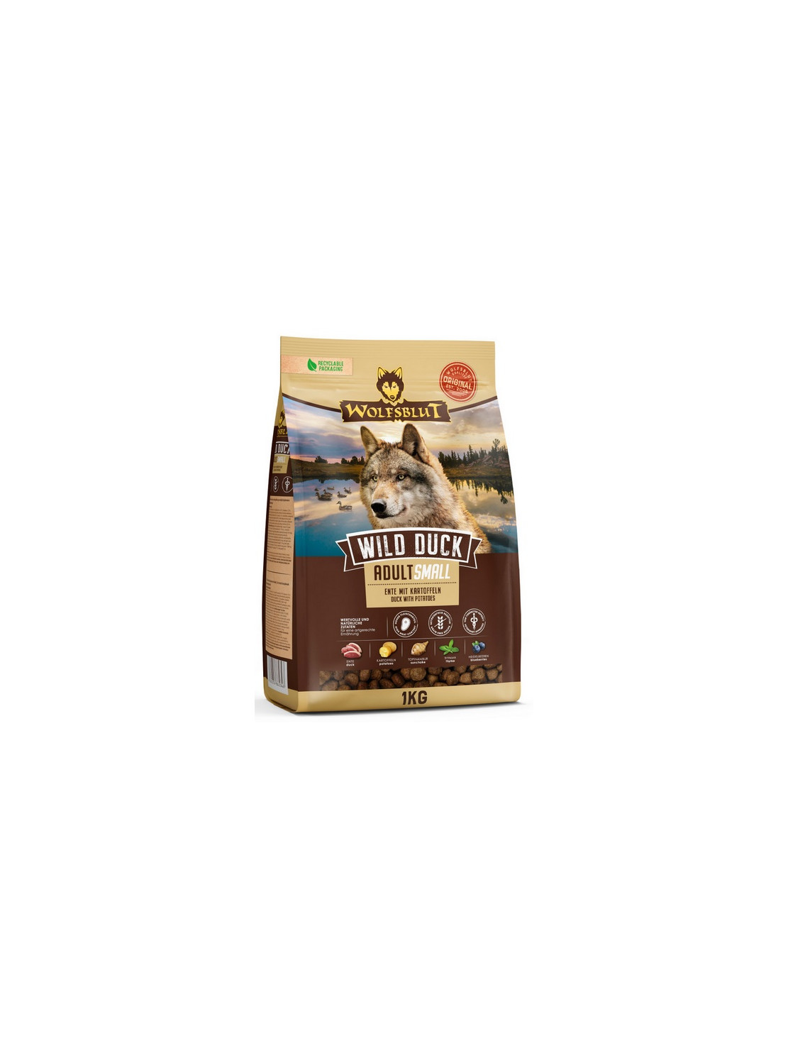 Wolfsblut Dog Wild Duck Adult Small - kaczka i bataty 1kg