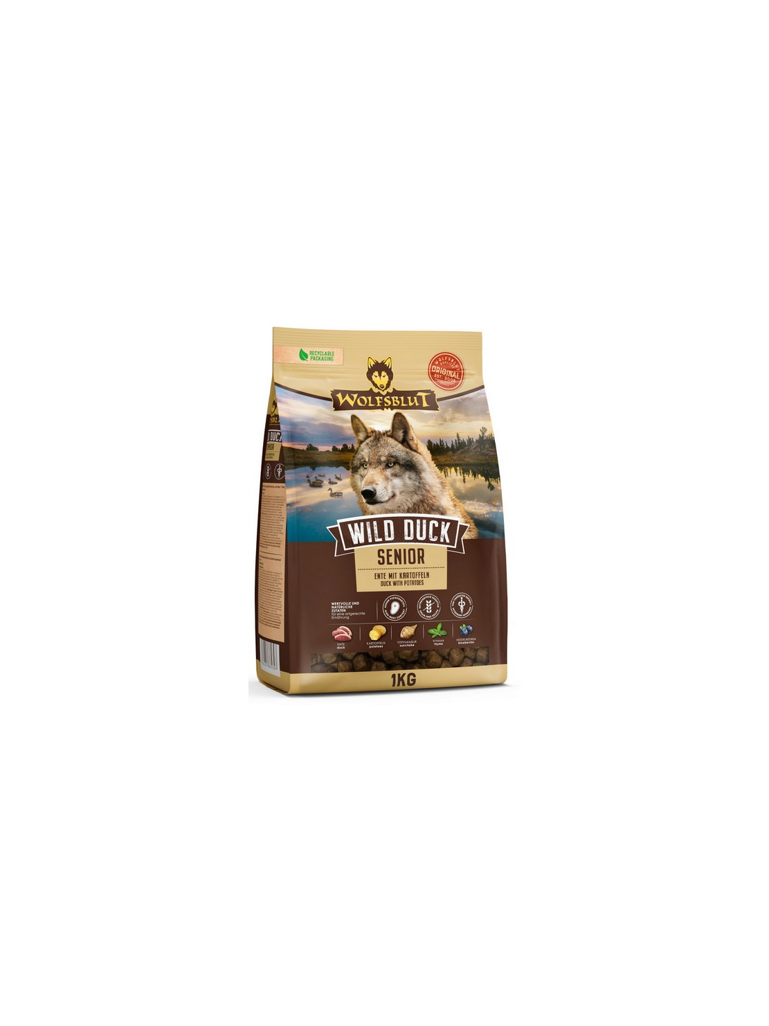 Wolfsblut Dog Wild Duck Senior - kaczka i ziemniaki 1kg