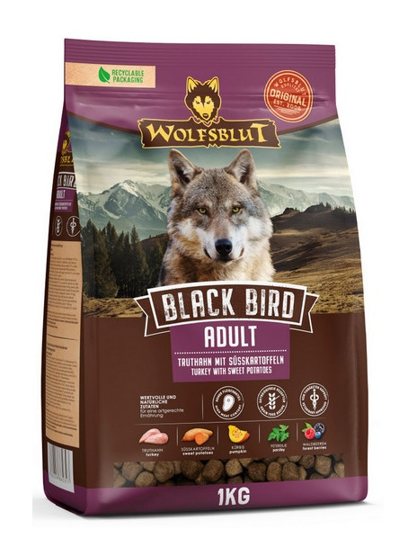 Wolfsblut Dog Black Bird Adult - indyk i bataty 1kg
