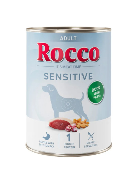 Mokra karma Rocco Sensitive 400g Kaczka z makaronem