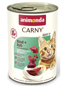 Animonda Carny Adult Wołowina, Sarnina + Borówka puszka 400g