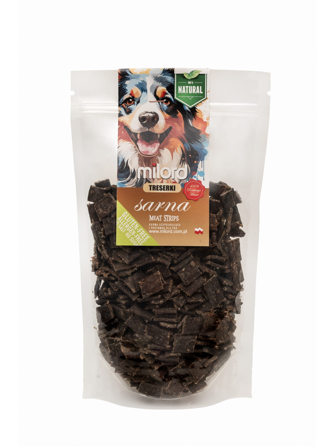 Milord Suszona SARNA W KAWAŁKACH treserki 140g