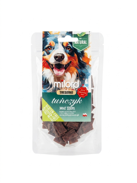 Milord Suszony TUŃCZYK W KAWAŁKACH treserki 70g