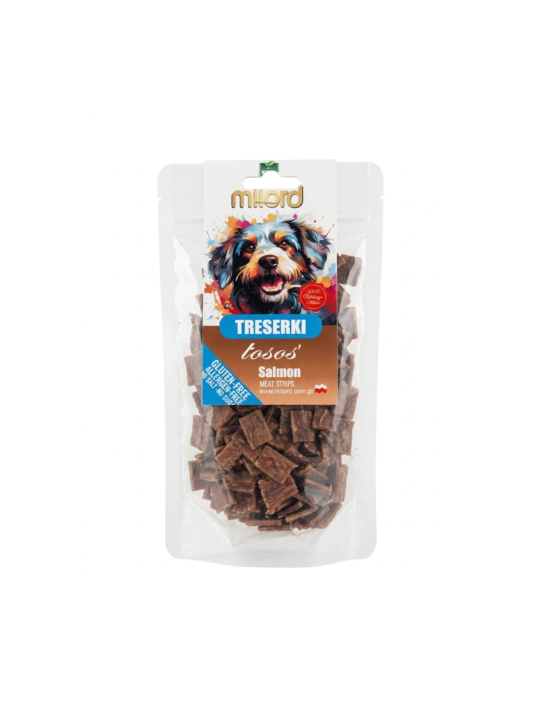 Milord Suszony ŁOSOŚ W KAWAŁKACH treserki 140g