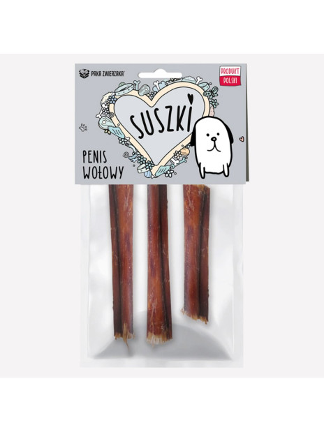 Gryzak dla psa PAKA ZWIERZAKA SUSZKI penis wołowy 3 szt.