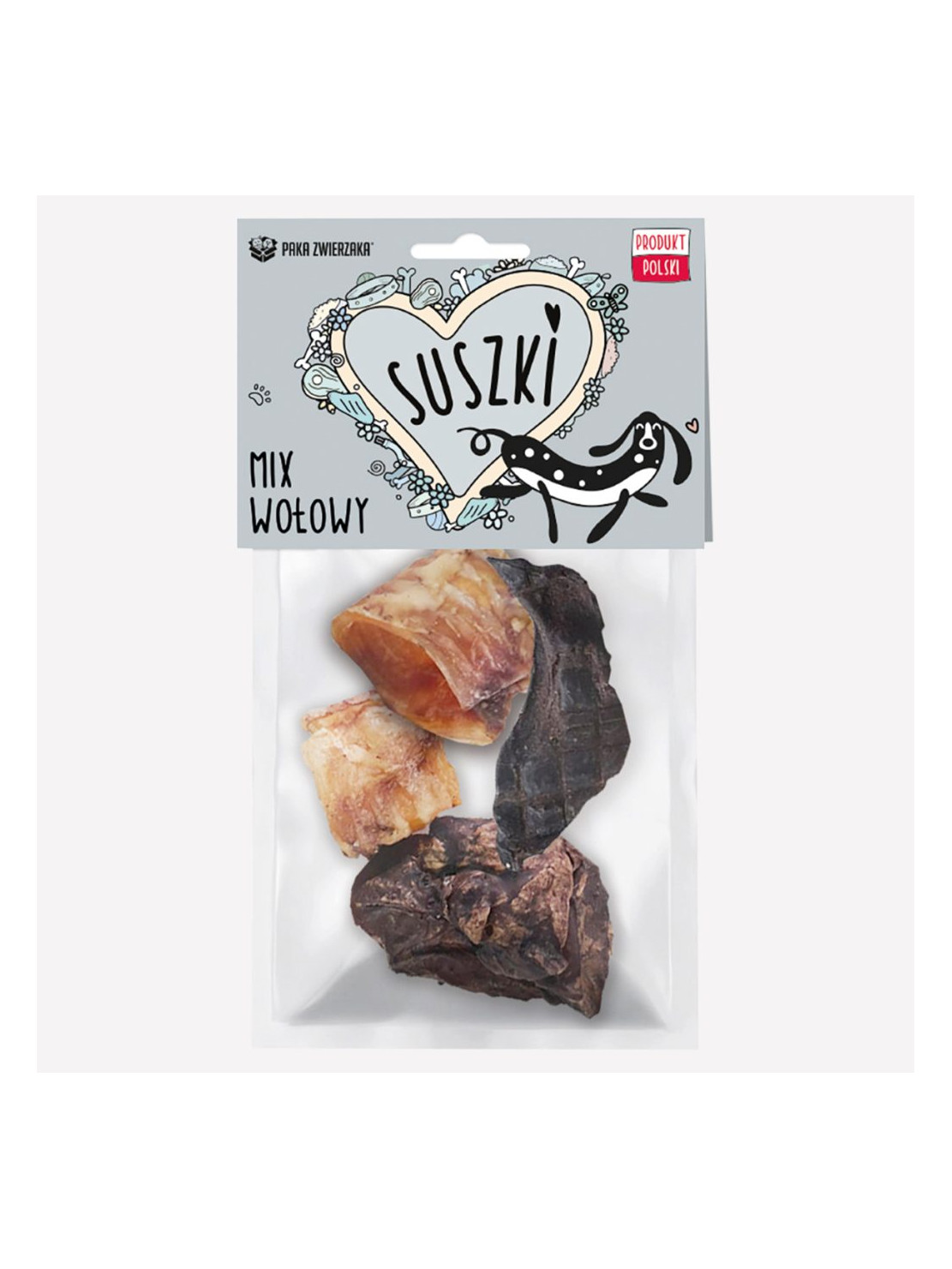 Gryzak dla psa PAKA ZWIERZAKA SUSZKI mix wołowy 100 g
