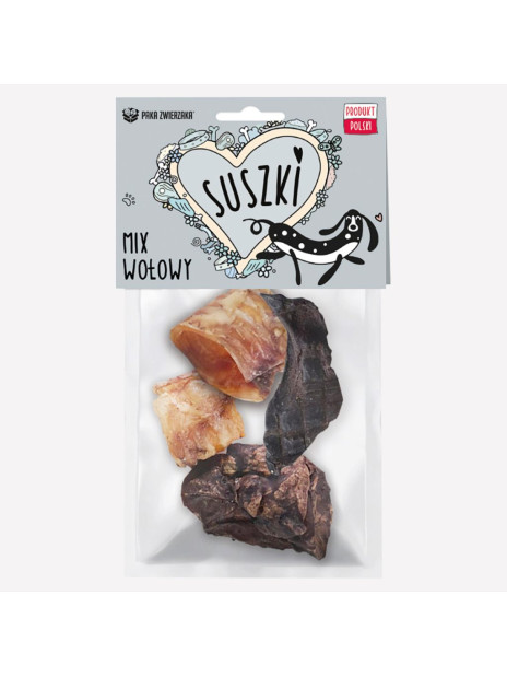 Gryzak dla psa PAKA ZWIERZAKA SUSZKI mix wołowy 100 g