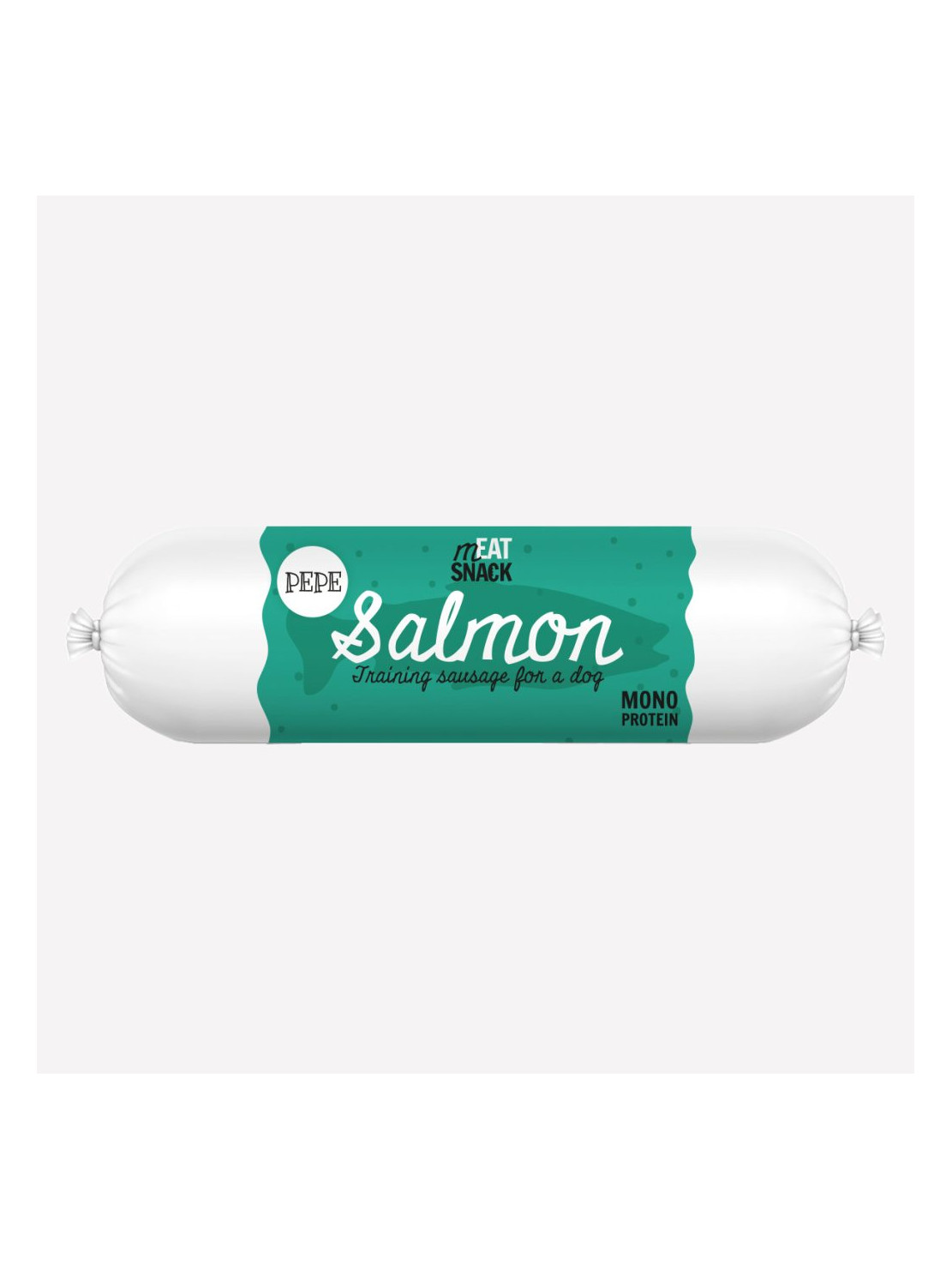 Przysmak dla psa PAKA ZWIERZAKA PEPE salmon kiełbaska łosoś 200 g