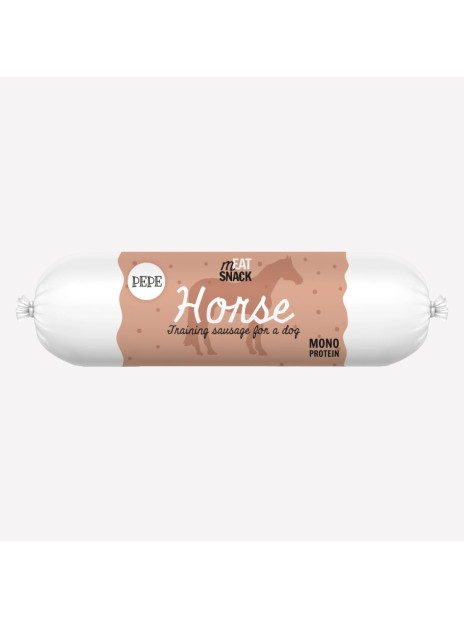 Przysmak dla psa PAKA ZWIERZAKA PEPE horse kiełbaska konina 200 g