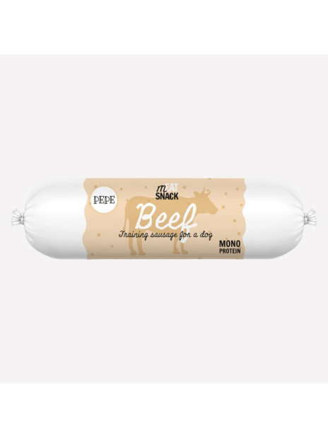 Przysmak dla psa PAKA ZWIERZAKA PEPE beef kiełbaska wołowina 200 g
