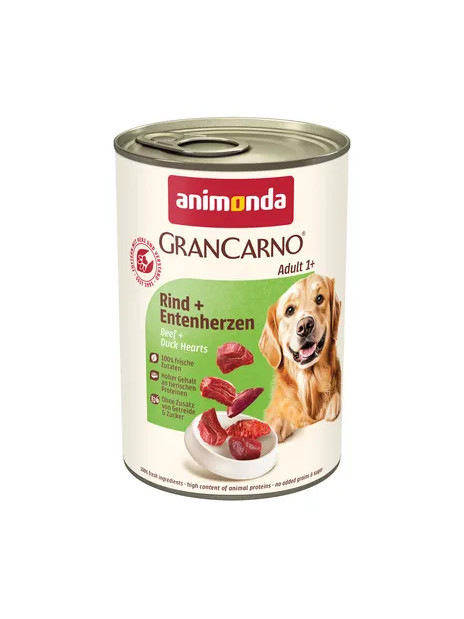 Animonda GranCarno Adult Wołowina i serca kacze 400g