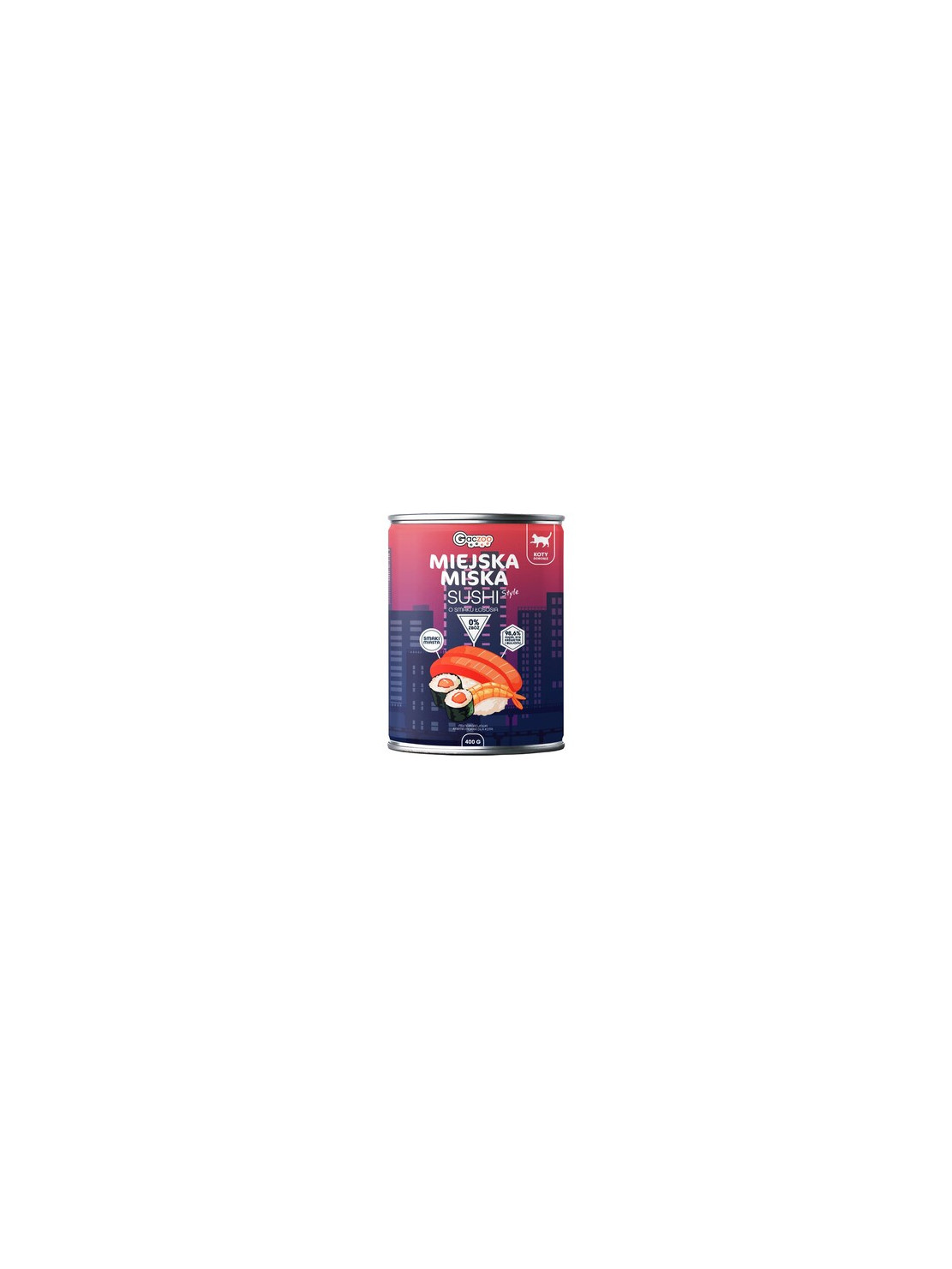 Gaczoo Miejska Miska karma mokra dla kota Sushi 400g