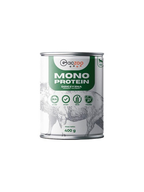 Gaczoo Karma Mono Protein karma mokra dla psa Dzik 400g