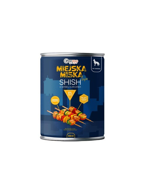 Gaczoo Miejska Miska karma mokra dla psa Szaszłyk z Kurczaka 400g