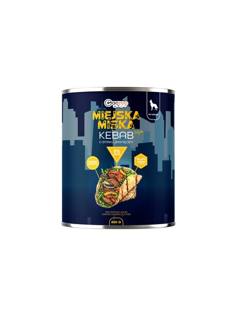 Gaczoo Miejska Miska karma mokra dla psa Kebab Jagnięcy 800g