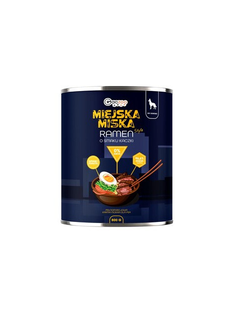 Gaczoo Miejska Miska karma mokra dla psa Ramen 800g
