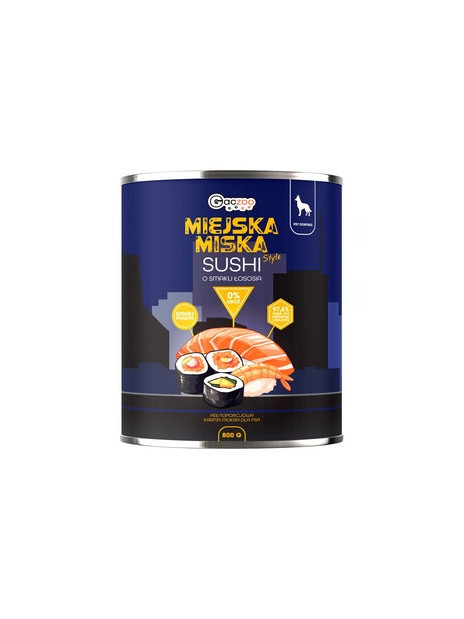 Gaczoo Miejska Miska karma mokra dla psa Sushi 800g