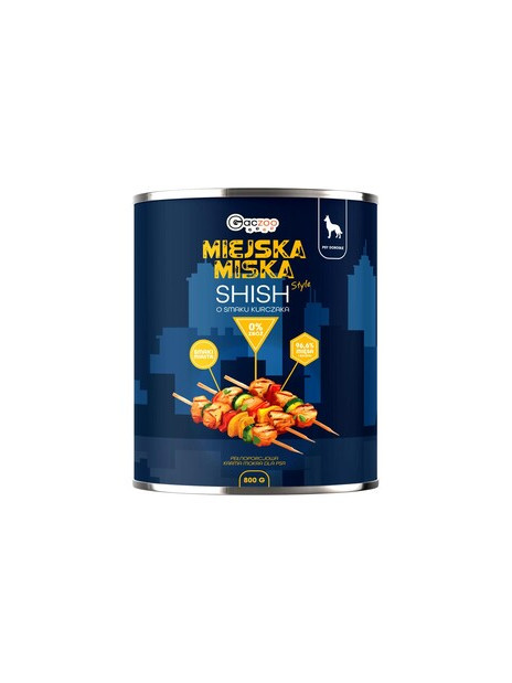 Gaczoo Miejska Miska karma mokra dla psa Szaszłyk z Kurczaka 800g
