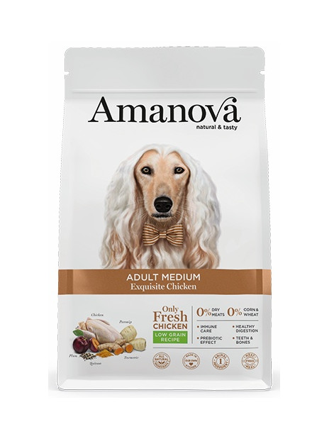 Amanova Dog Adult Medium Exquisite Chicken - kurczak 2kg