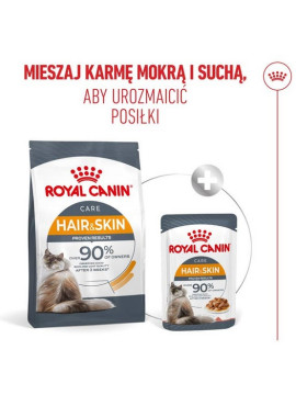 Royal Canin Hair&Skin Care karma sucha dla kotów dorosłych, lśniąca sierść i zdrowa skóra 4kg