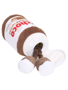 ZippyPaws Pluszowa norka bungee dla psa Słoik czekolady [ZP1112]