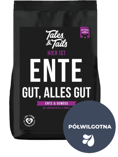 Tales & Tails Półwilgotna karma monobiałkowa „Kaczka Soft” 1,5 kg
