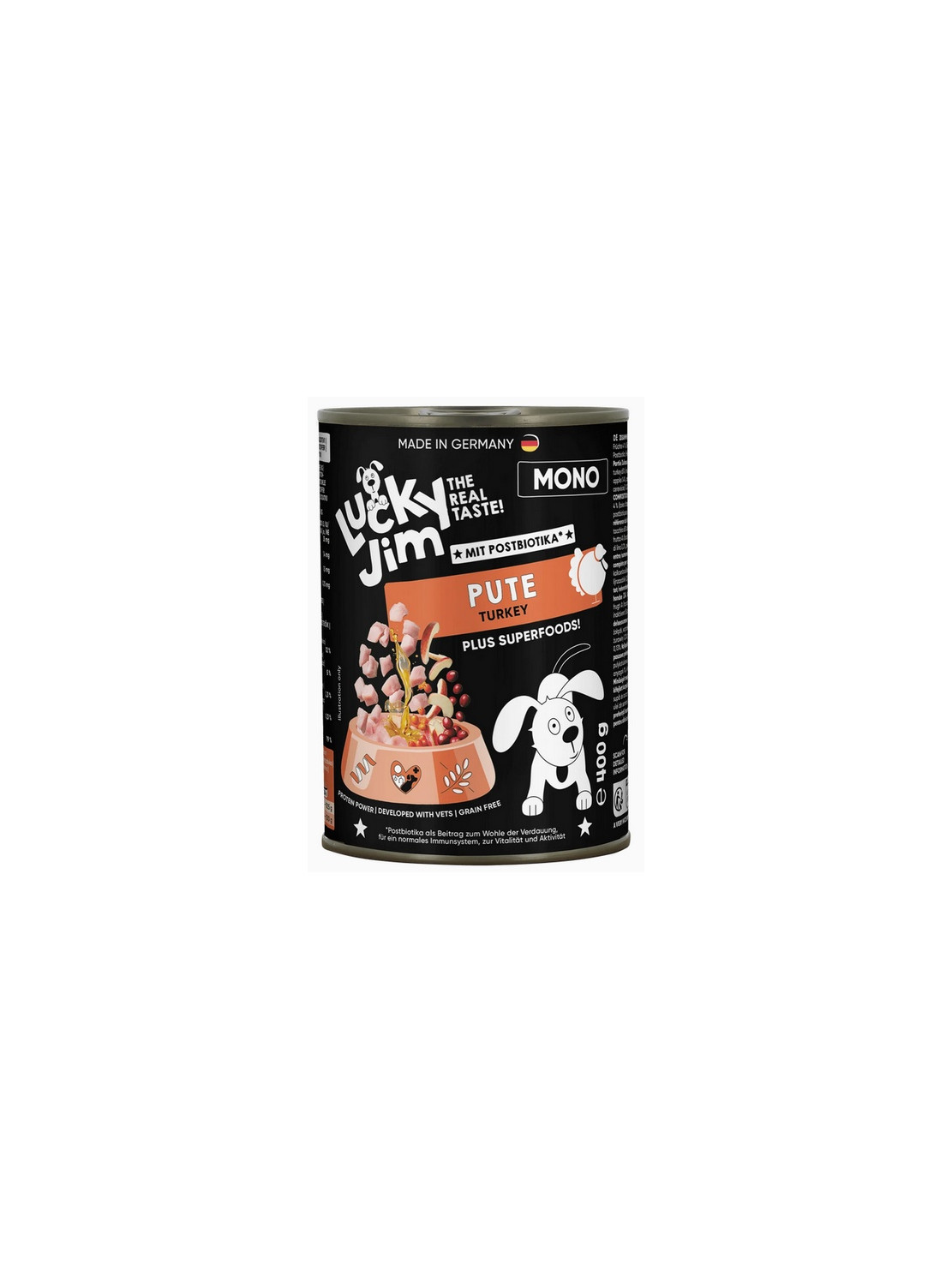 Lucky Jim Mono Adult Indyk puszka 400g