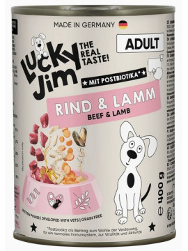 Lucky Jim Classic Adult Wołowina i jagnięcina puszka 400g