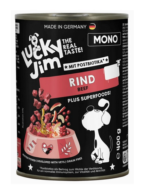 Lucky Jim Mono Adult Wołowina puszka 400