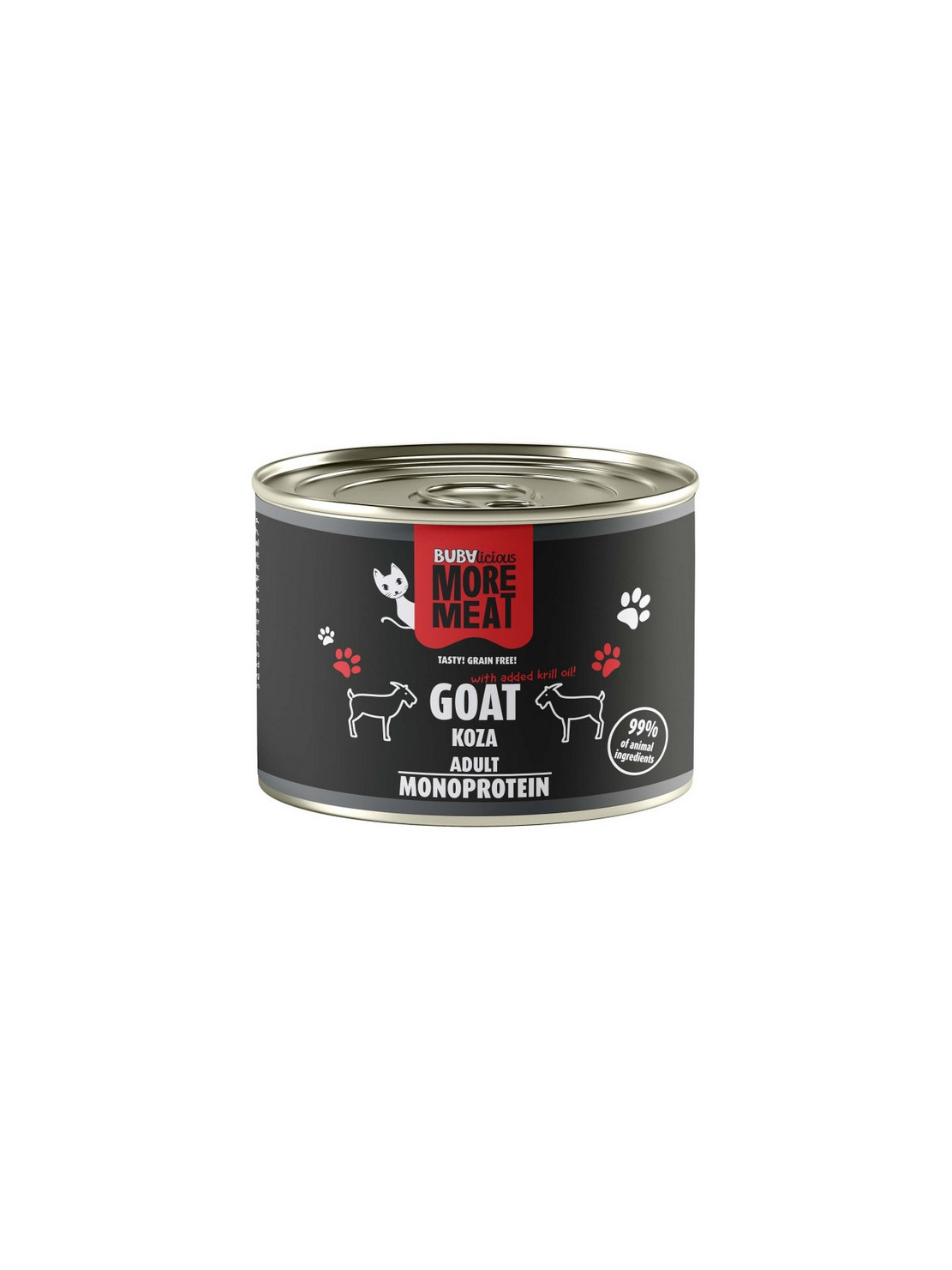 BUBAlicious Kot More Meat Mono koza puszka 185g