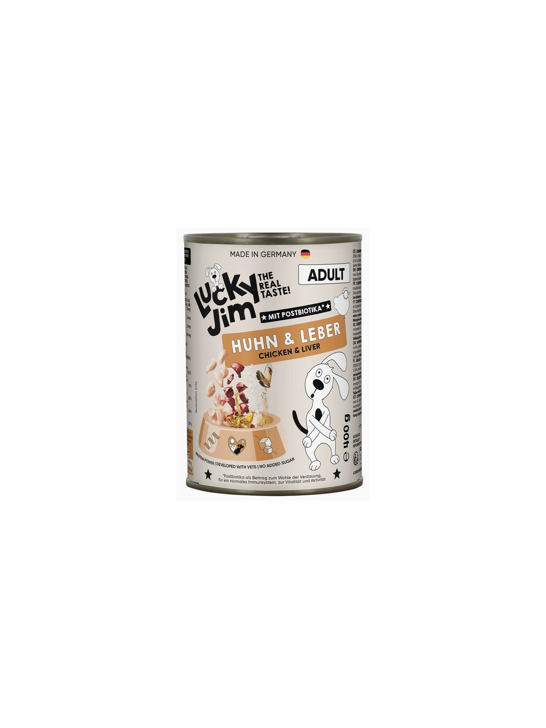Lucky Jim Classic Adult Kurczak i wątróbka puszka 400g
