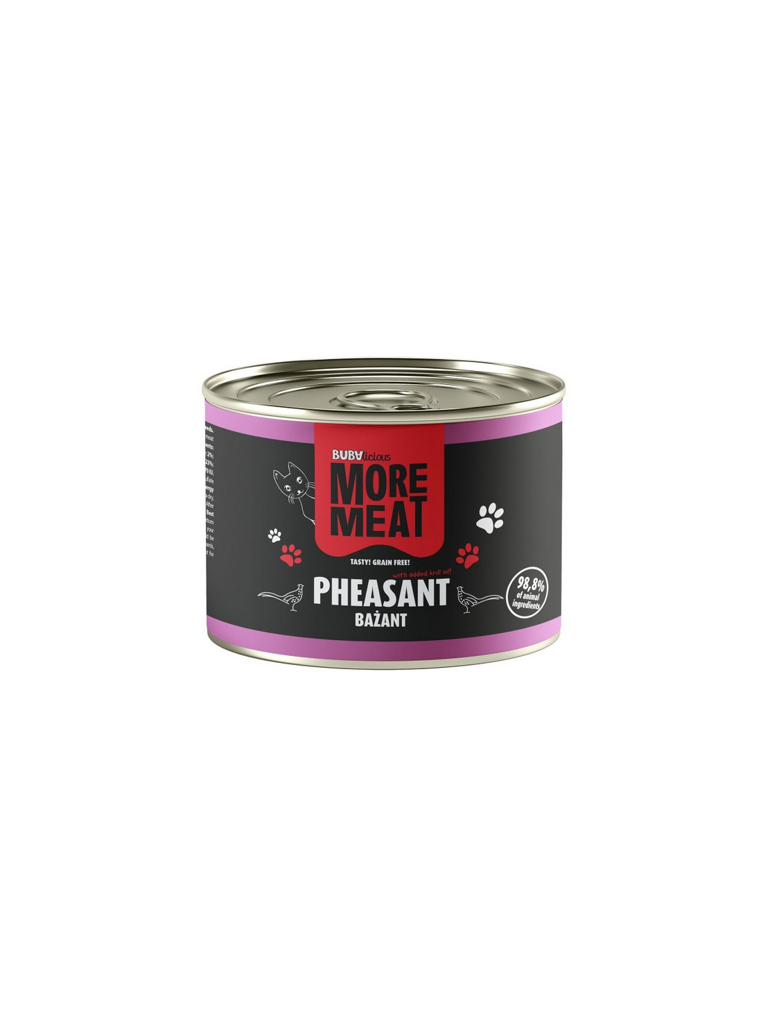 BUBAlicious Kot More Meat Mono bażant puszka 185g