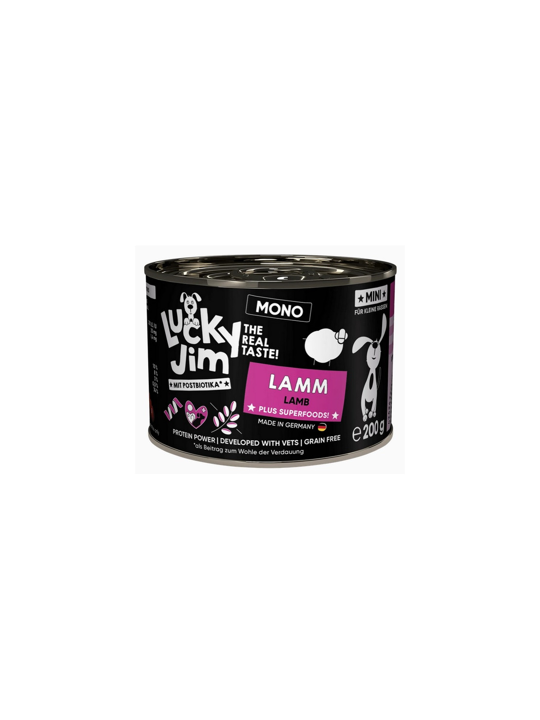 Lucky Jim Mono Mini Adult Jagnięcina puszka 200g
