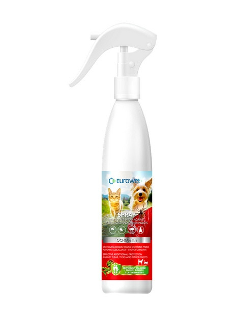 Eurowet Spray ochronny przeciwko pchłom i kleszczom dla psa i kota 200ml