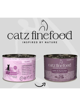 Catz Finefood Classic N.11 Jagnięcina i Królik puszka 200g