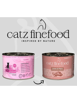 Catz Finefood Classic N.19 Jagnięcina i Konina puszka 200g