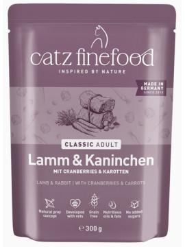Catz Finefood Classic N.11 Jagnięcina i Królik saszetka 300g