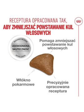 Royal Canin Hairball Care karma sucha dla kotów dorosłych, eliminacja kul włosowych 2kg