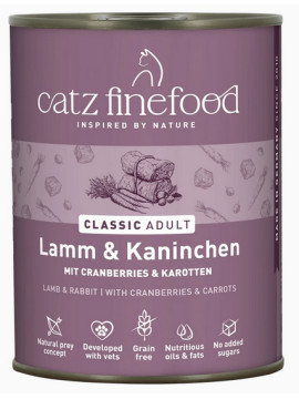 Catz Finefood Classic Jagnięcina i Królik (N.11) puszka 800g
