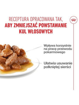 Royal Canin Hairball Care w sosie karma mokra w sosie dla kotów dorosłych, eliminacja kul włosowych saszetka 85g