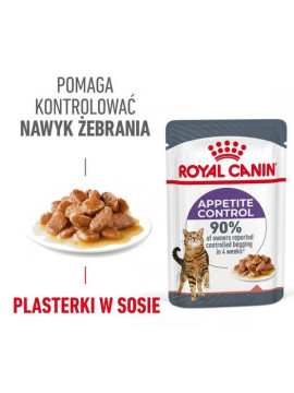 Royal Canin Appetite Control Care karma mokra w sosie dla kotów dorosłych, domagających się jedzenia saszetka 85g