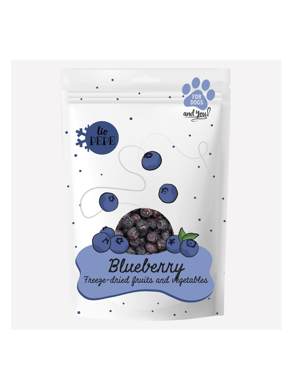 Przysmak dla psa i kota Lio PAKA ZWIERZAKA PEPE blueberry borówka 15 g