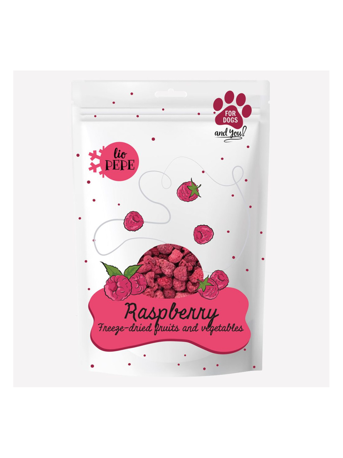 Przysmak dla psa i kota Lio PAKA ZWIERZAKA PEPE raspberry malina 15 g