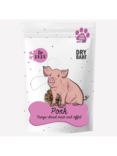 Przysmak dla psa i kota Lio PAKA ZWIERZAKA PEPE pork hearts wieprzowe serca 60 g