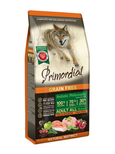 Primordial Dog Grain Free Adult Chicken & Salmon 12kg