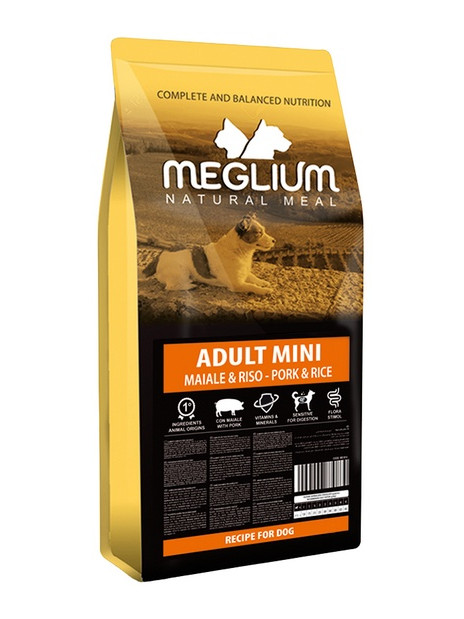 Meglium Dog Mini Adult Pork & Rice 7kg