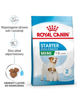 Royal Canin Mini Starter Mother&Babydog karma sucha dla szczeniąt do 2 miesiąca i suk karmiących ras małych 1kg