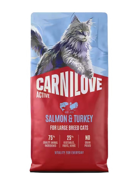 Carnilove Cat Active Salmon & Turkey Large - łosoś i indyk 6kg